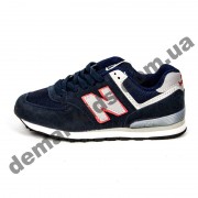 Детские кроссовки New Balance подростковые темно-синие